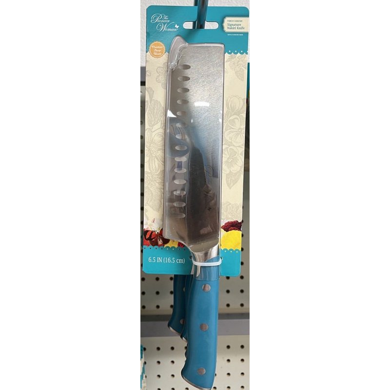 7-Inch Stainless Steel Cleaver Knife - Teal