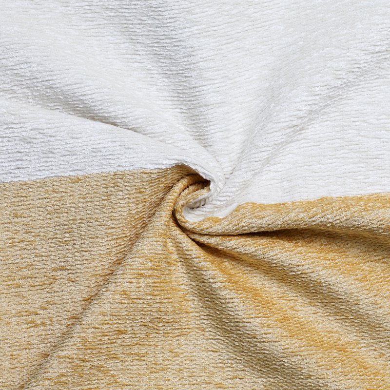 Yellow Two-Tone Polyester Cotton Decorative Throw Pillow 18x18 Inches - Mainstays