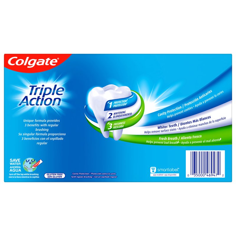 Triple Action Mint Toothpaste - Cavity Protection &