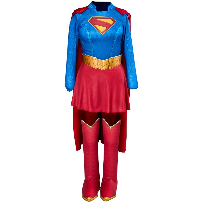 Supergirl Movie Deluxe Costume for Adults - Large - Blue, Red & Yellow