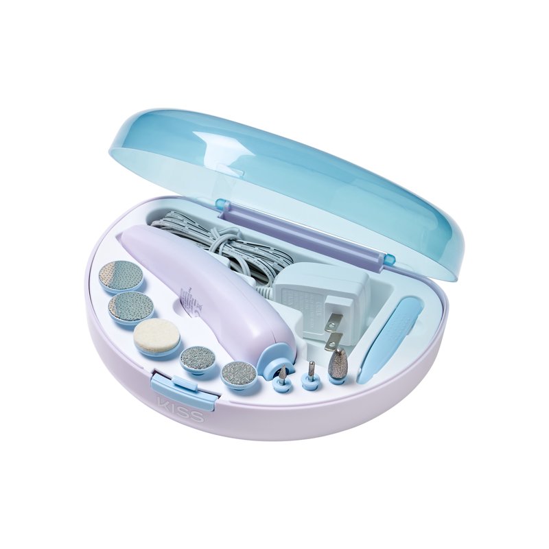 Rechargeable Nail File Kit with 8 Attachments & Storage Case