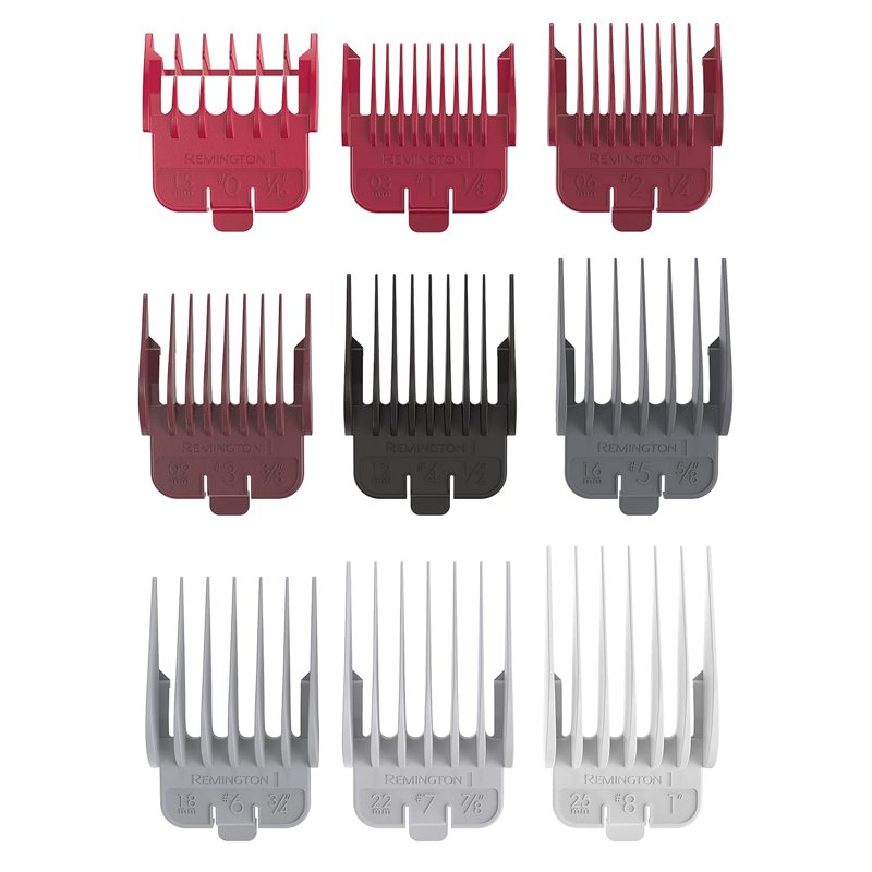Professional Fade Hair Clipper Kit with 14 Combs and Travel Case