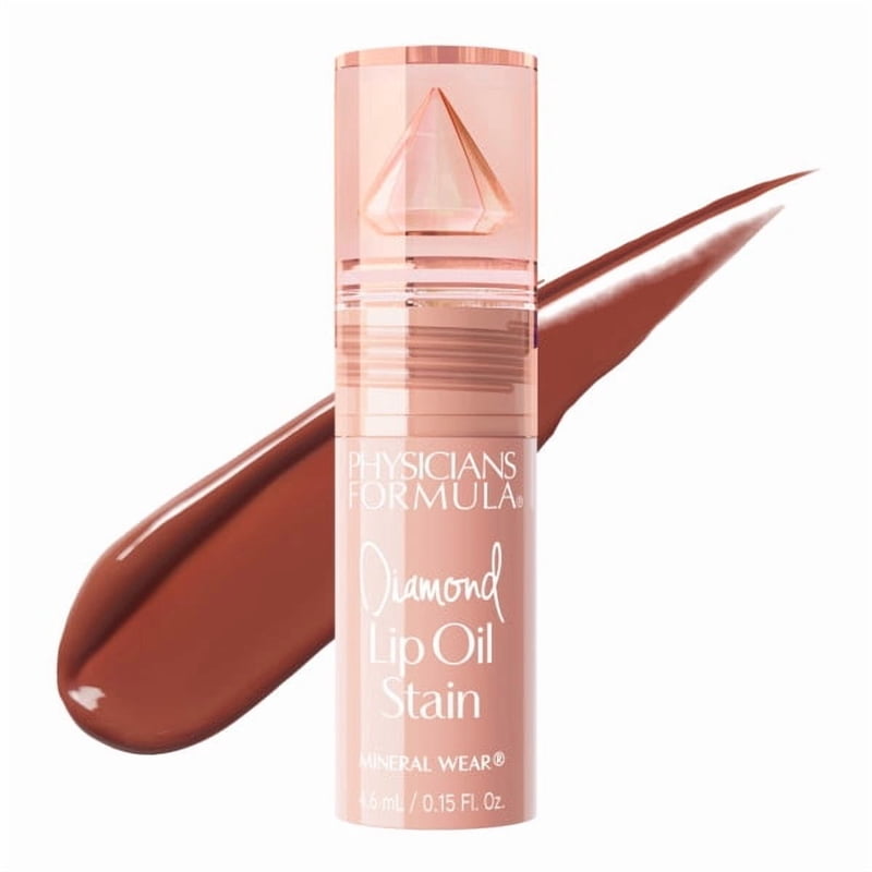 Mineral Lip Oil Stain - Long-Lasting Glossy to Matte Finish, Natural Nude