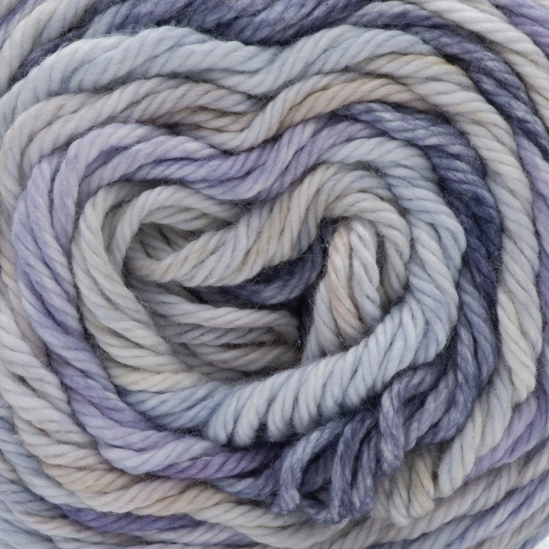 2 Pack Cotton Yarn - Peaches & Creme Stripey Medium Weight Denim 102 Yards