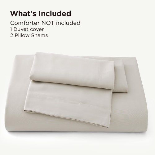 Bedsure 100% Rayon Derived from Bamboo Duvet Cover King Size - Lightweight Silky Cooling Comforter Cover Set for Hot Sleepers, Breathable & Moisture-Wicking Bedding Set, Linen