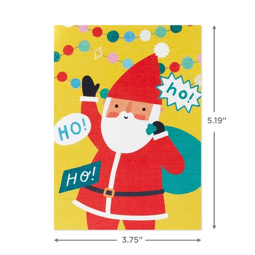 Hallmark Festive Fun Boxed Christmas Card Assortment (36 Cards and Envelopes) Red, Green, Yellow, Snowmen, Santa