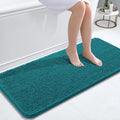 OLANLY Bathroom Runner Rugs - Soft Absorbent Chenille Bath Mats | Quick Dry, Machine Washable, 47x20, Deep Lake