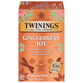 Twinings Gingerbread Joy Black Tea - Caffeinated Ginger & Cinnamon Flavor, 20 Individually Wrapped Bags