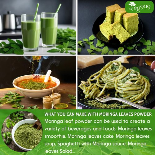 TOG999, Premium 8oz Moringa Leaf Powder, 100% Natural and Pure from Moringa Leaves, No Additives, No Gluten, No Sugar, Vegan