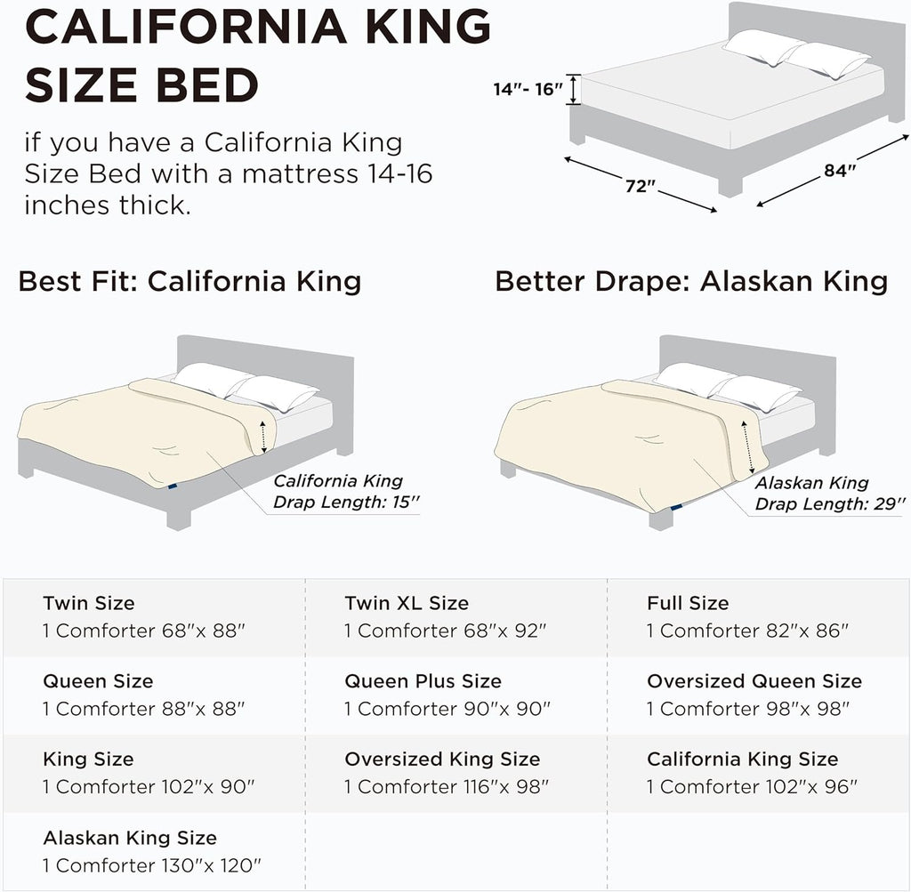Bedsure Comforter Duvet Insert - All-Season Quilted Down Alternative Bedding, Olive Green, California King 96 x 102 Inches