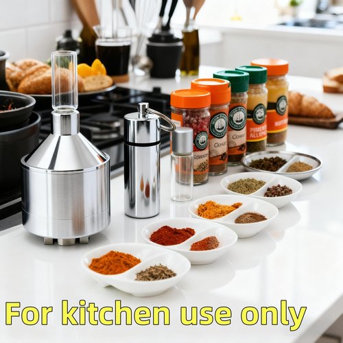 MuYuDaDi Spice Grinder【Silver】For Kitchen Use Only