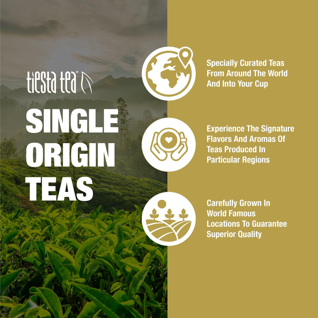 Tiesta Tea - Jasmine Pearls Green Tea, Loose Leaf, Single Origin Premium Jasmine from China, Medium Caffeinated, Makes Hot or Iced & Up to 50 Cups, 100% Pure Unblended, 5oz Refillable Tin