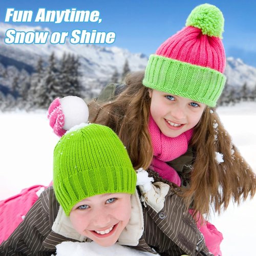 Fovths 200 Pack Snow Toy Balls - 2 Inch Realistic Fake Snowballs for Indoor & Outdoor Fun