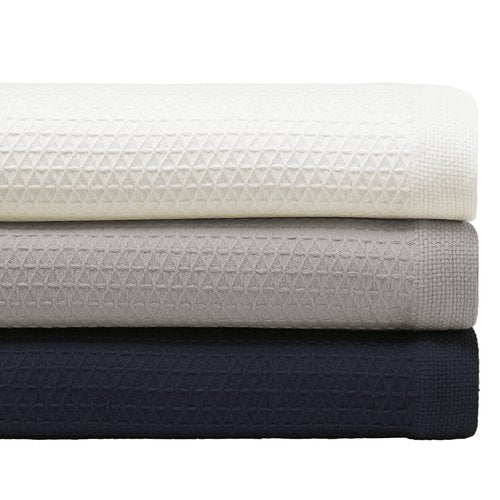 Nautica - King Blanket, Diamond Weave Cotton Bedding, Medium-Weight for All Seasons, Oeko-Tex Certified (Baird Navy)