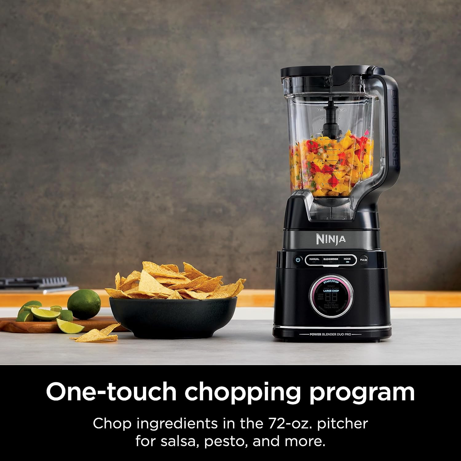 Ninja Blender & Food Processor - All-in-One Kitchen Appliance for Smoothies & More | 72 oz. Pitcher & (2) 24 oz. To-Go Cups | 1800 Watt | Black | TB301