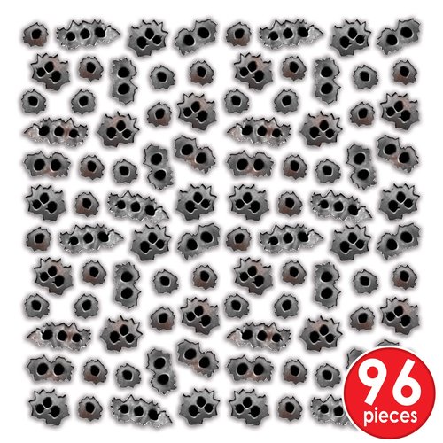 Beistle Bullet Holes Peel 'N Place Stickers Pack of 4