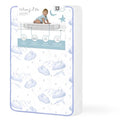 Dream On Me 2-in-1 Breathable Pocket Coils Inner Spring Portable Crib Mattress, Greenguard Gold and JPMA Certified, White