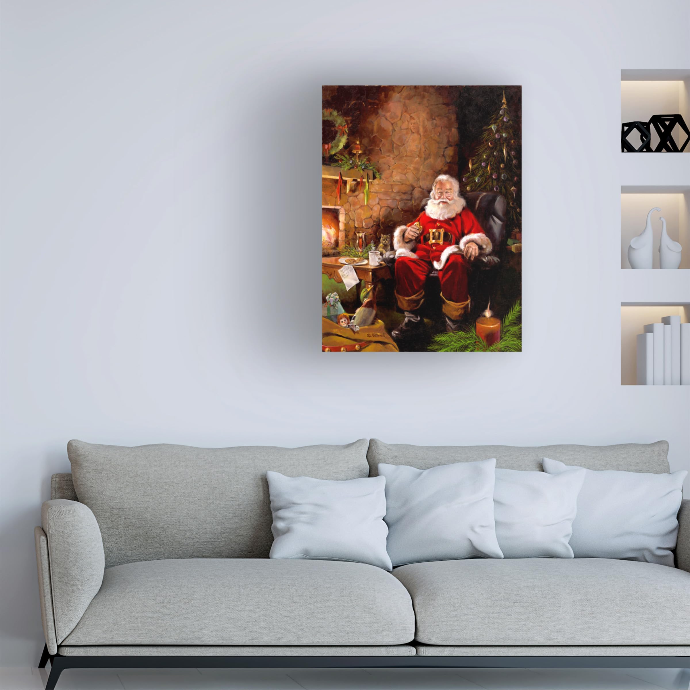 R.J. McDonald 'Santas Treats' Canvas Art