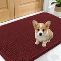 OLANLY Dog Door Mat - Absorbent Non-Slip Washable Doormat for Muddy Paws | 30x17, Caramel Russet