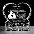 ZHSHWAT Gifts for Wife, I Love You Gifts for Her, to My Wife Crystal Keepsake Gift from Husband,Christmas Wedding Anniversary Birthday Gift for Wife