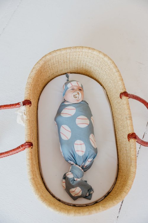 Copper Pearl Large Premium Knit Baby Swaddle Receiving Blanket Slugger