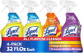 Lysol All-Purpose Cleaner Spray - Multi-Purpose Disinfectant for Kitchen & Bathroom | Lemon Breeze, 32oz (Pack of 4)