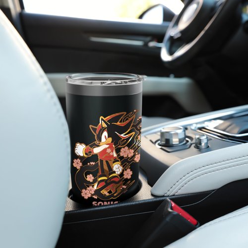 Sonic the Hedgehog - Shadow with Cherry Blossoms Stainless Steel Insulated Tumbler