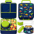 Fimibuke Bento Box - BPA-Free & Leakproof Lunch Container with Insulated Food Jar | 3-4 Compartments for Kids
