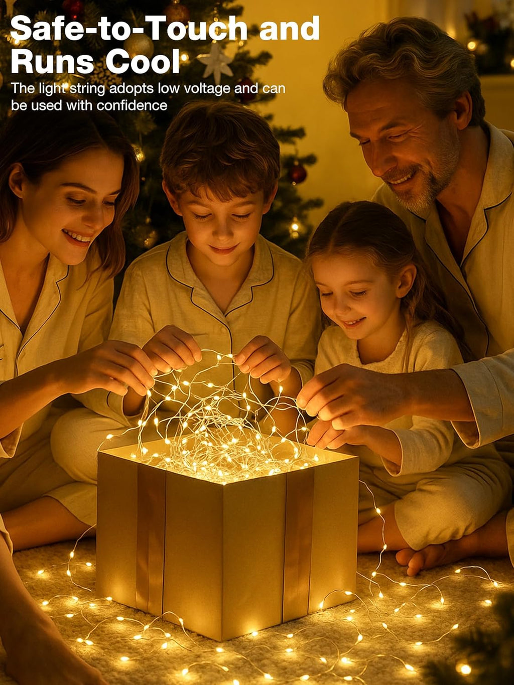 Skiennix 50-Pack Fairy Lights - 7ft 20 LED Twinkle String Lights with Timer | Battery Operated, Warm White Decor for Christmas Trees, Wreaths, and Parties