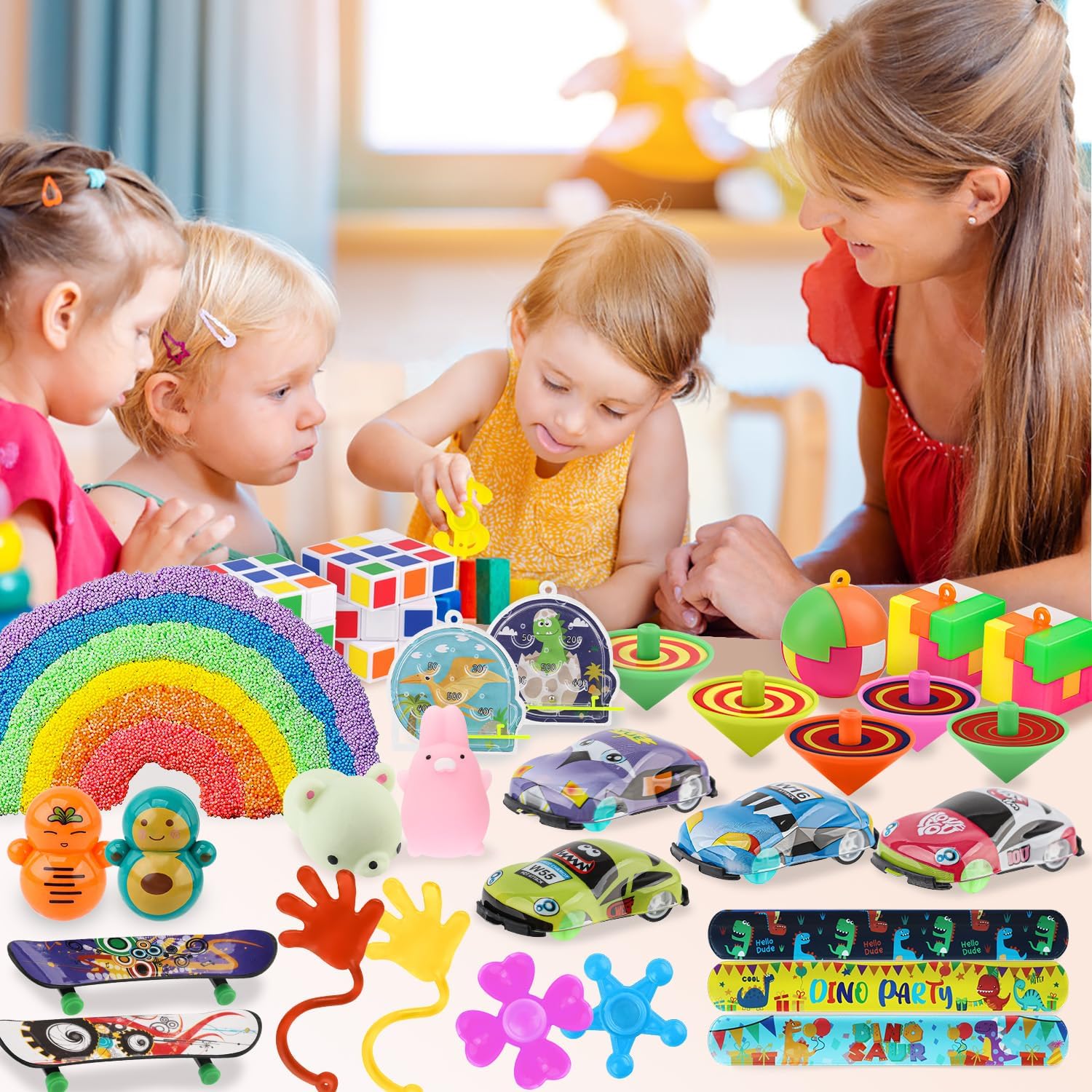 Soi-Meme 60 Pcs Carnival Treasure Box Toys - Mini Bulk Gifts & Classroom Prizes for Kids