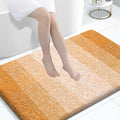 OLANLY Large Bathroom Rugs - Extra Soft Microfiber Mat 44x32 | Quick Dry, Washable, Rubber Backing, Golden Yellow