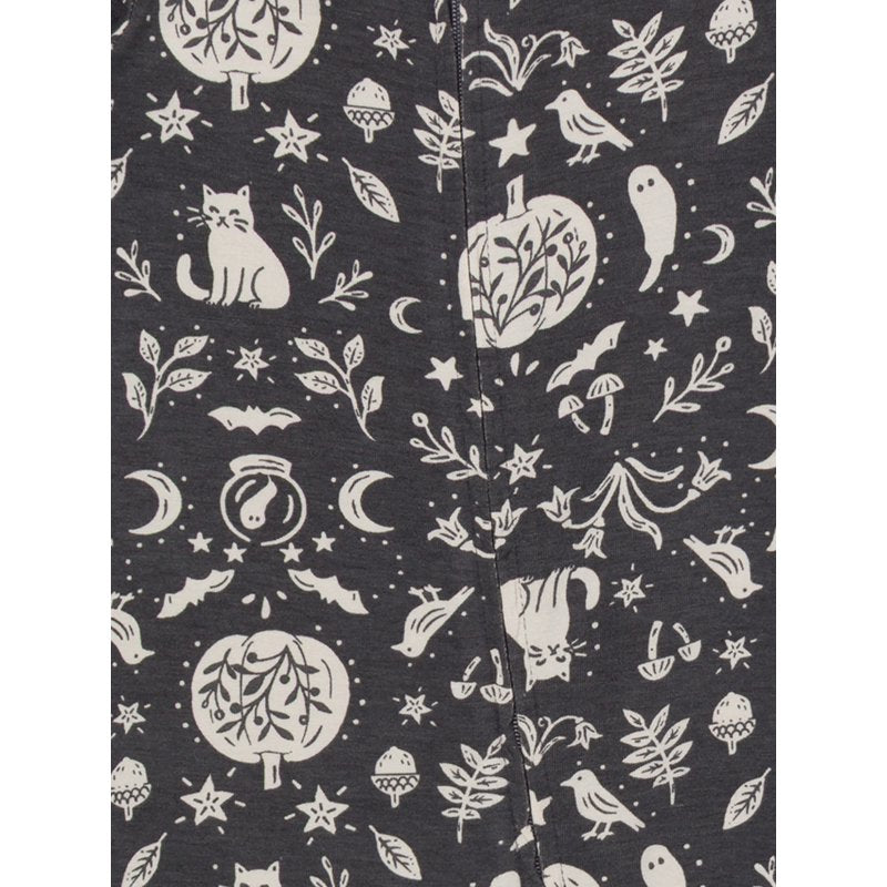 Baby Boy Halloween Coverall with Two-Way Zip - Black, 0-3 Months