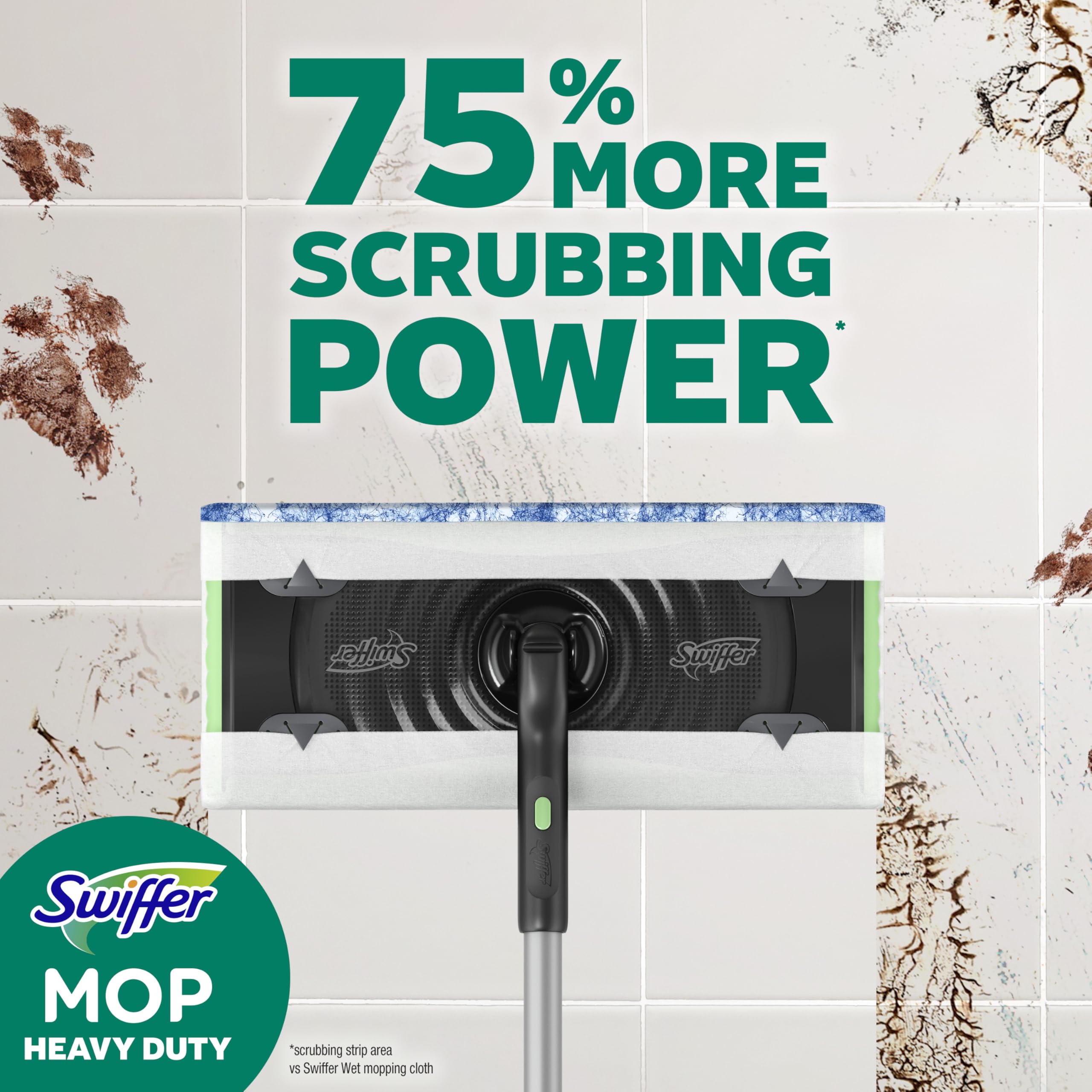 Swiffer Heavy Duty Mop Wet Multi-Surface Cloth Refills for Floor Mopping and Cleaning, Outdoor Window Fresh Scent, 20 count