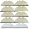 Mop Pad for Roborock Q5 Pro, Q7, Q7 Max, S5, S5 MAX, S6, S6 MAXV, S6 Pure, E-Series, Q5, Q8 Max+, Q8 Max Robot Vacuum Cleaner, 8 Pcs Reusable and 2 Pcs Disposable, Q8 Max Mop Pad Replacement