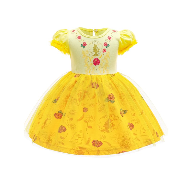 Gold Princess Dress for Toddler Girls 2-3T - Tulle Formal Birthday Halloween