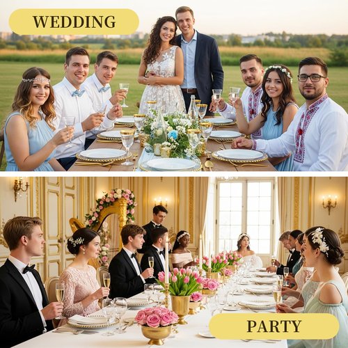 40 PCS Gold Beaded Charger Plates, 13 In Clear Plate Chargers Bulk Wedding, Clear and Gold Charger Plates with Beaded Rim for Party, Wedding, Home Kitchen Tabletop