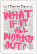 Drimiler Retro Newspaper Poster - Positive Affirming Quote Canvas Wall Art | 16x24in Unframed