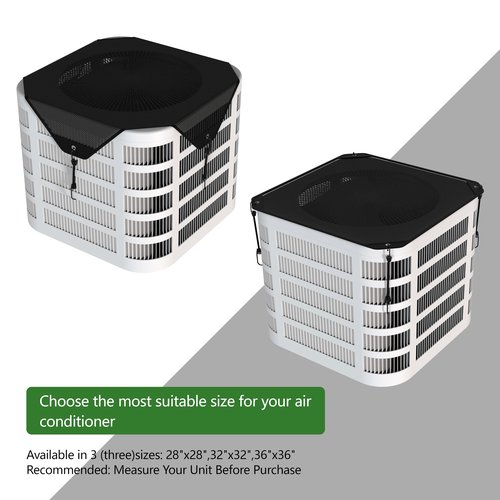 Central Air Conditioner Covers for Outside, 36x36 AC Unit Covers, Breathable Mesh HVAC Cover Fits Most Outdoor AC Units, Easy to Install and Highly Durabl