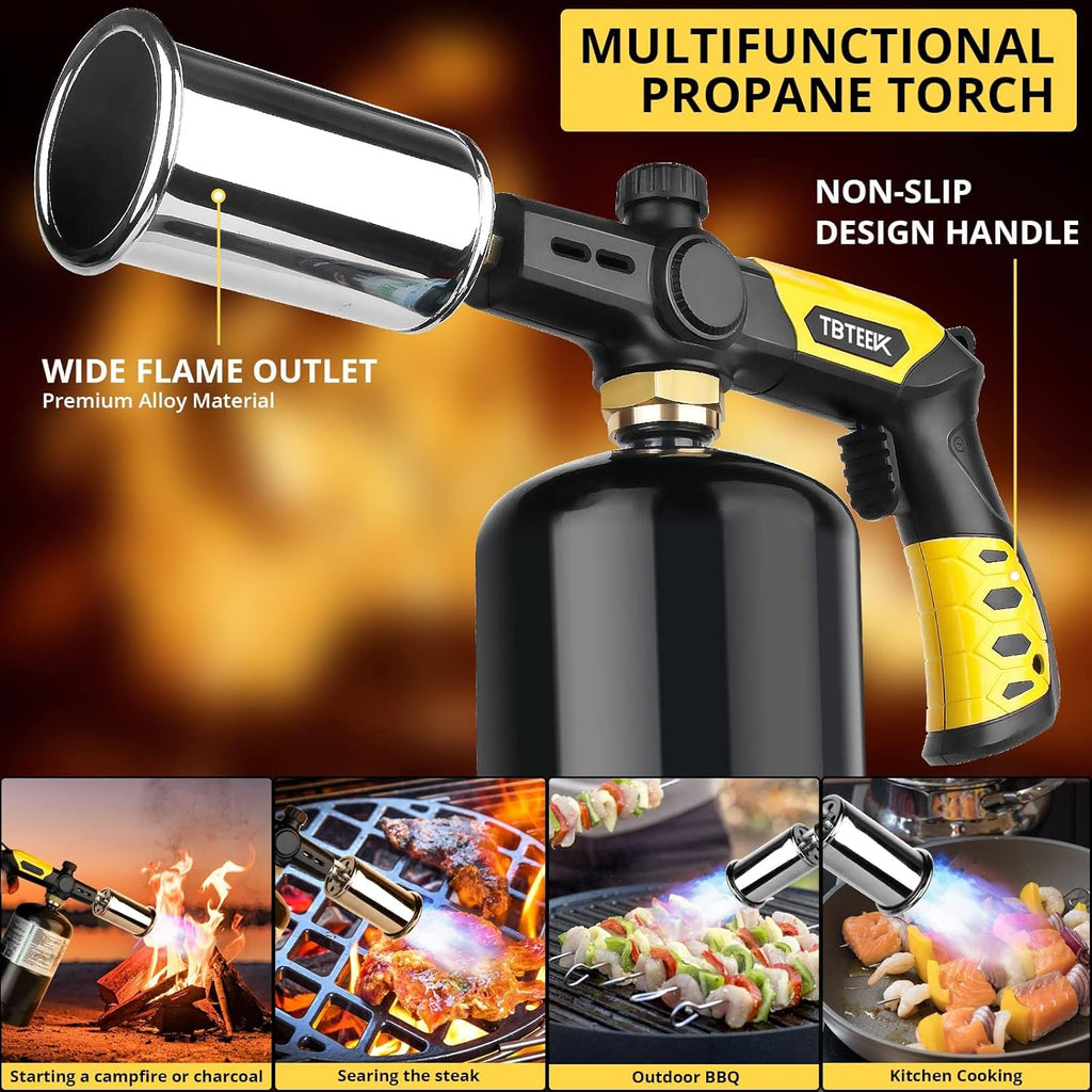 TBTEEK Cooking Torch - Powerful Culinary Grilling Torch for Searing Meat & BBQ | Propane Torch
