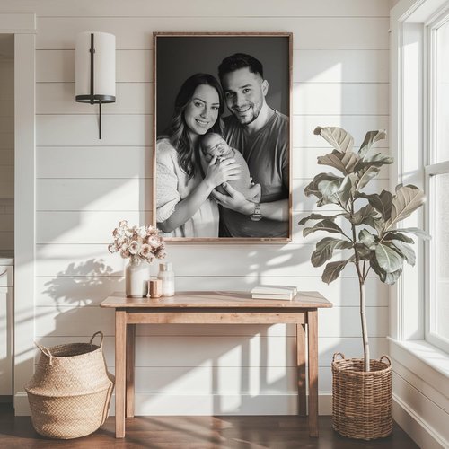 MRC Wood Products Custom Printed Portrait | Personalized Canvas Artwork - 4 Sizes & 2 Frame Options