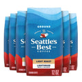 Seattle’s Best Coffee, Light Roast Ground Coffee, Lighthouse, 100% Arabica, 6 Bags (12 oz Each)