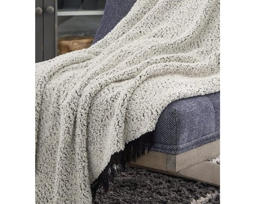 Signature Design by Ashley Leonita Coastal Throw, Black &White