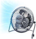 Comfort Zone Mini Desk Fan - High Velocity 4-Inch All-Metal USB Fan with 360° Tilt & Quiet Operation | Perfect for Home, Office & Travel
