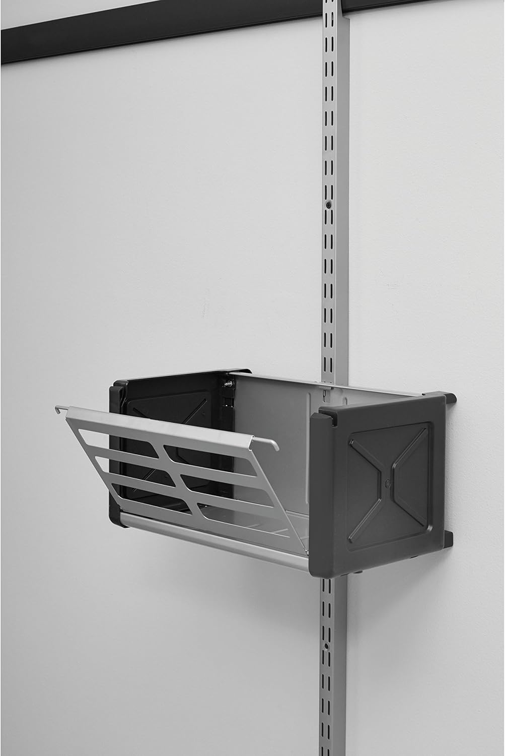 Rubbermaid FastTrack Rail Access Bin - Versatile Garage Organizer for Sports & Gardening Supplies | Durable Storage Solution