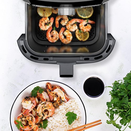 CHEFMAN Air Fryer - 4.5 Qt Healthy Cooking with Dual Control Temperature & Nonstick Basket | Dishwasher Safe