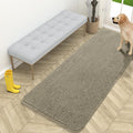 OLANLY Dog Door Mat - Absorbent Non-Slip Washable Doormat for Muddy Paws | 59x24 Warm Taupe