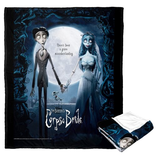 Northwest Corpse Bride Silk Touch Throw Blanket, 50" x 60", Movie Poster