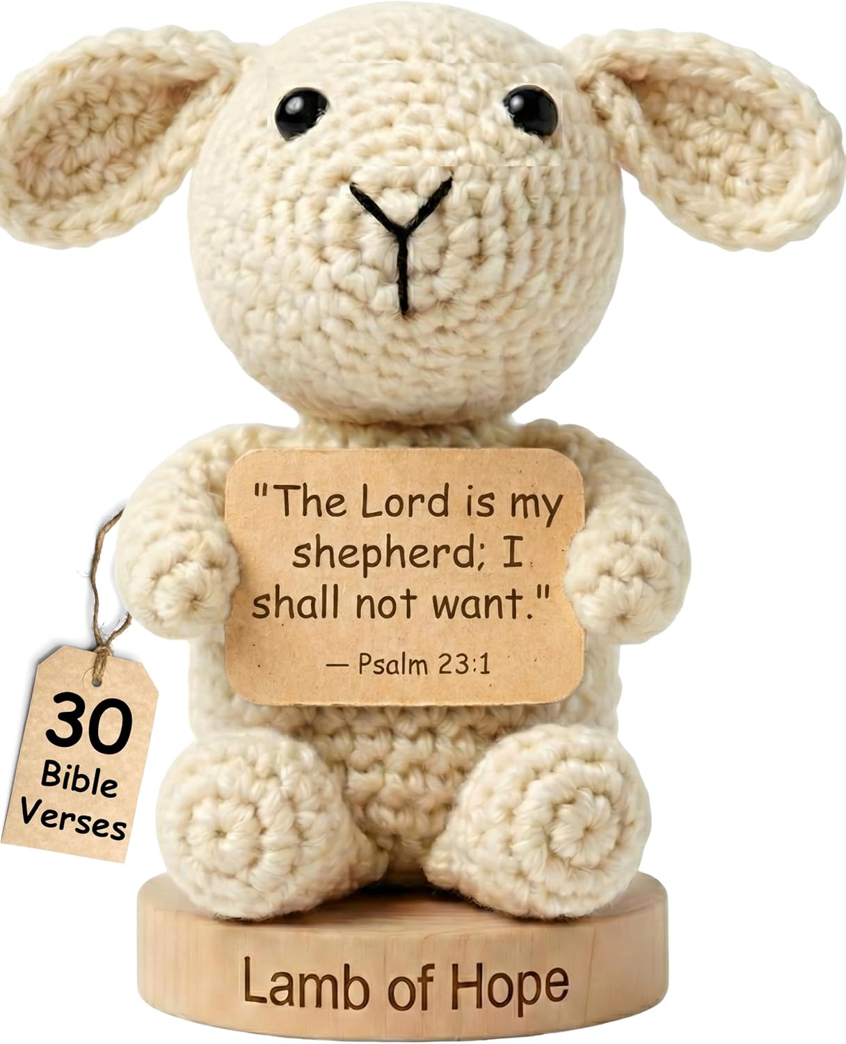 Positive Crochet | Empowering Bible Verse Prayer Cards - 30 Inspirational Cards for Emotional Support | Perfect Christian Gift for Mother's Day or Birthdays