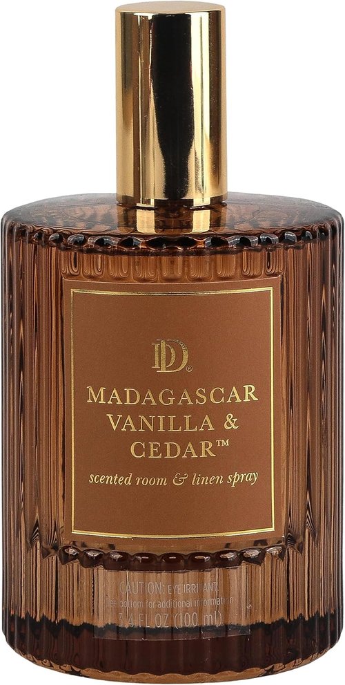 Darsee & David Room & Linen Spray - Madagascar Vanilla & Cedar Scent | 3.4 Ounces