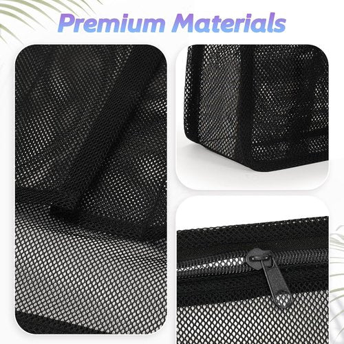 Famichan Portable Mesh Shower Caddy - Essential Travel Bag for College Students | Black